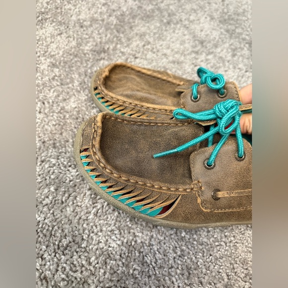 Twisted X WDM0083: Bomber And Turquoise Serrated Moc - Picture 5 of 6